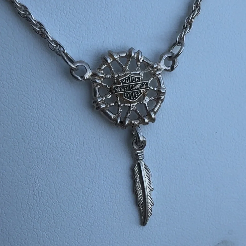 925 Harley Davidson Dream Catcher Necklace